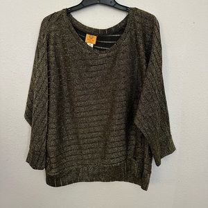 Ruby Rd black gold plus size 2X